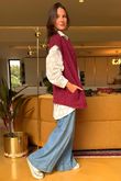 Made in Italy Norbury Gilet Burgundy